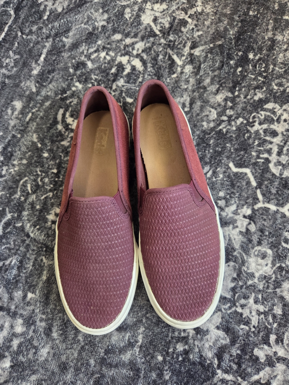 Keds Women's Slip-On Moccasins in Burgundy